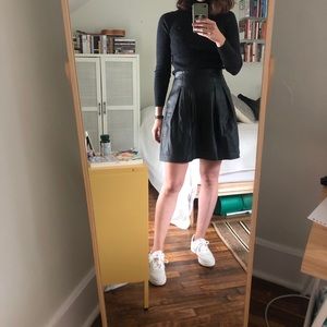 NWOT Halogen Leather Skirt